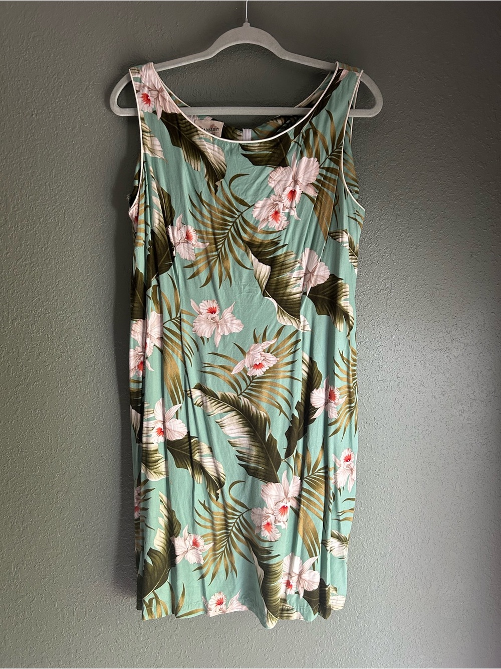 Paradise Bay green and pink floral print dress